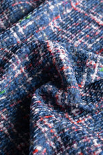 Tweed Print Relaxed Sleeve Tailored Jacket