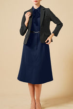 Stretch Sucker: Stretch Seersucker Bow-Tie Shirt Dress