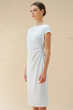 Active Stretch: Active Stretch White Sash T-Dress