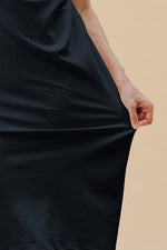 Smart Stretch Light: Dark Navy Shirt Dress With Bowtie