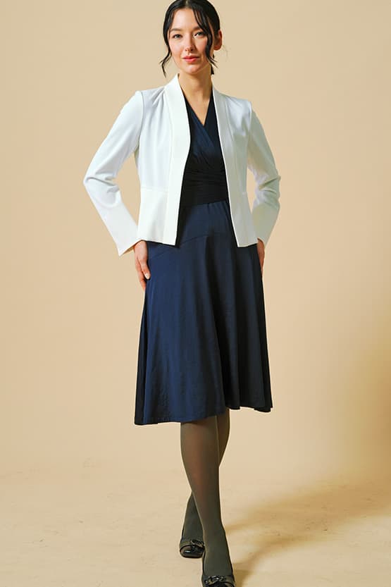 Brushed Back: Fleece-Lined Cache-Coeur Dress (With Anti-Static Petticoat)