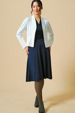 Brushed Back: Fleece-Lined Cache-Coeur Dress (With Anti-Static Petticoat)