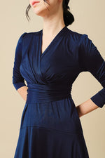 Brushed Back: Fleece-Lined Cache-Coeur Dress (With Anti-Static Petticoat)
