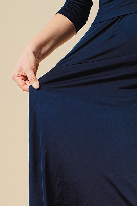 Brushed Back: Fleece-Lined Cache-Coeur Dress (With Anti-Static Petticoat)