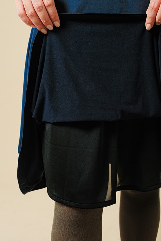 Brushed Back: Fleece-Lined Cache-Coeur Dress (With Anti-Static Petticoat)