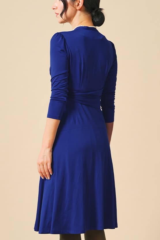 Brushed Back: Fleece-Lined Cache-Coeur Dress (With Anti-Static Petticoat)