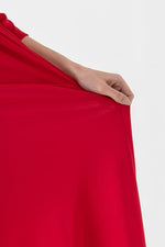 Silk-Like Wrap Dress