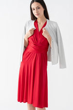 Silk-Like Wrap Dress