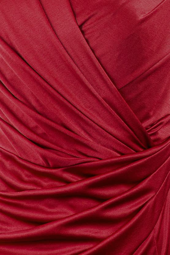 Silk-Like Wrap Dress