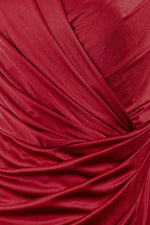 Silk-Like Wrap Dress