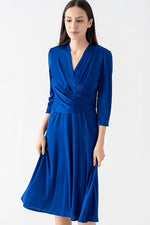 Silk-Like Wrap Dress