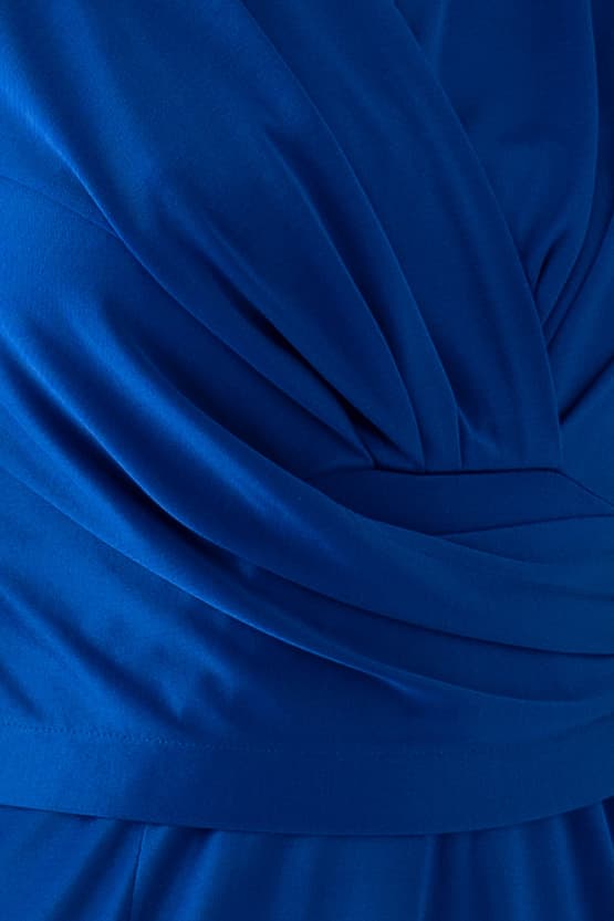 Silk-Like Wrap Dress