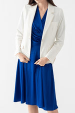 Silk-Like Wrap Dress