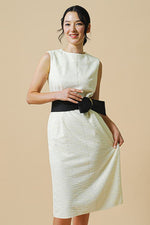 Cotton Blend Tweed: A-Line Sack Dress