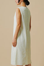 Cotton Blend Tweed: A-Line Sack Dress