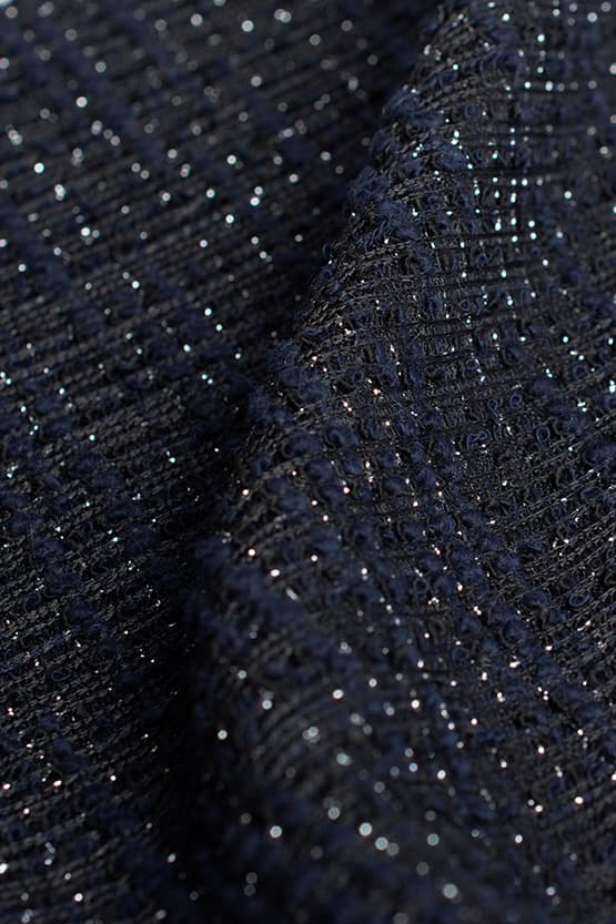 Cotton Blend Tweed: A-Line Sack Dress