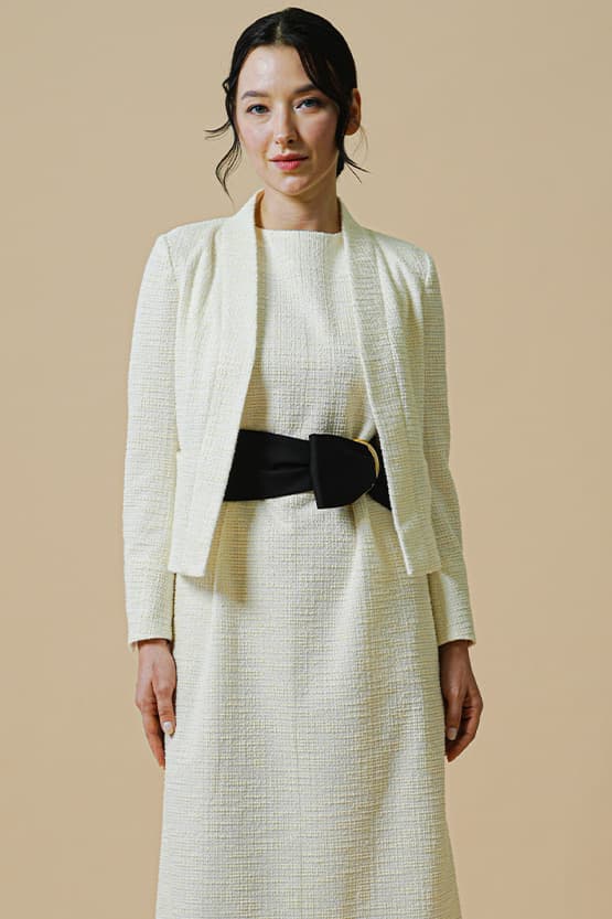 【Tweed】A-line Sack Dress