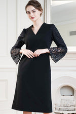 Space Material x Lace Sack Dress