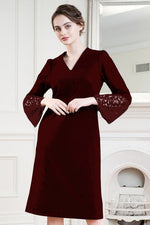 Space Material x Lace Sack Dress