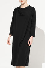 Effortless Ponte: Effortless Ponte Cowl Neck Dress