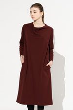 Effortless Ponte: Effortless Ponte Cowl Neck Dress