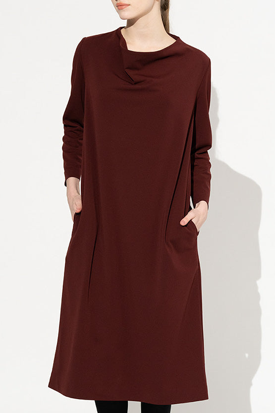 Effortless Ponte: Effortless Ponte Cowl Neck Dress