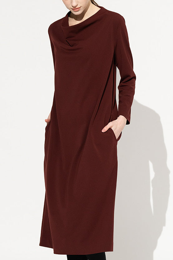 Effortless Ponte: Effortless Ponte Cowl Neck Dress