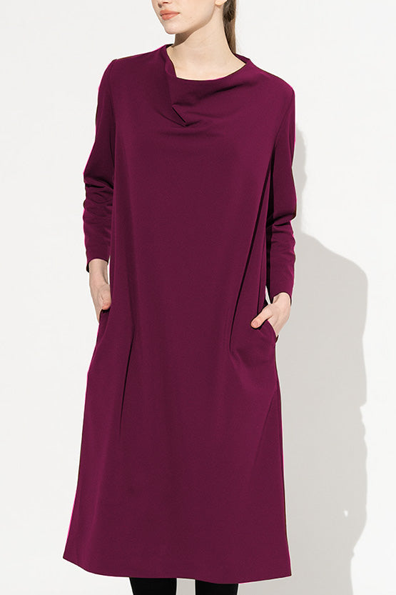 Effortless Ponte: Effortless Ponte Cowl Neck Dress