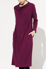 Effortless Ponte: Effortless Ponte Cowl Neck Dress