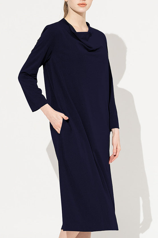 Effortless Ponte: Effortless Ponte Cowl Neck Dress
