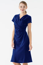 Stretch Jersey Gathered Dress