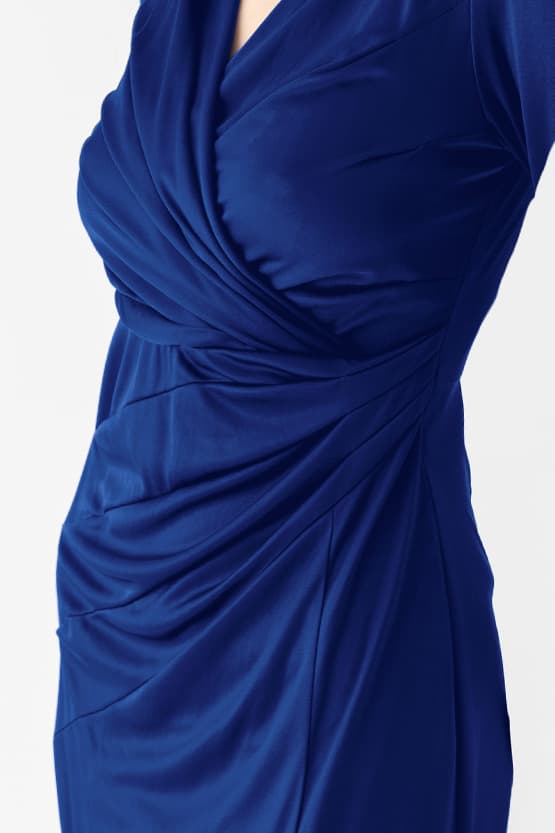 Stretch Jersey Gathered Dress