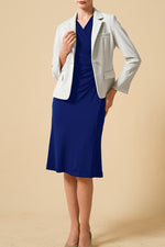 Ice Jersey Gathered Dress