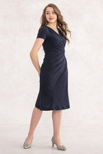 4-Way Stretch: 4-Way Jersey Gather Dress