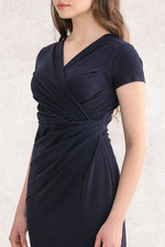 4-Way Stretch: 4-Way Jersey Gather Dress