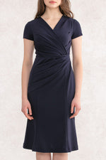 4-Way Stretch: 4-Way Jersey Gather Dress