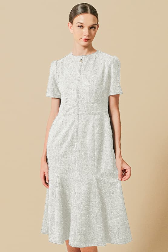Tweed: Zip-Up Dress