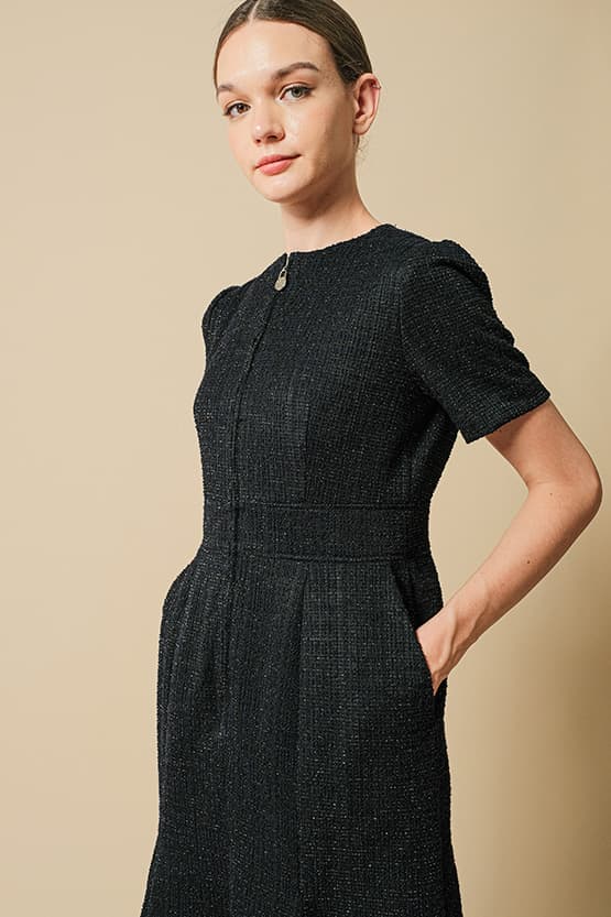 Tweed: Zip-Up Dress