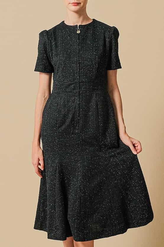 Tweed: Zip-Up Dress