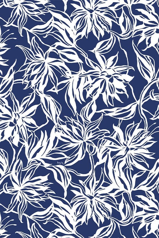 Stretch Jersey: Stretch Jersey Gekka Bijin Indigo Marilyn Dress