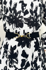 Stretch Chiffon: Stretch Chiffon - Shadow Flower Long Mermaid Dress