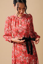 Reproduction / Stretch Chiffon: Coral Margaret Long Mermaid Dress