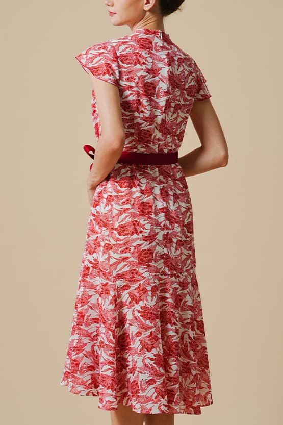 Stretch Chiffon: Long Mermaid Dress