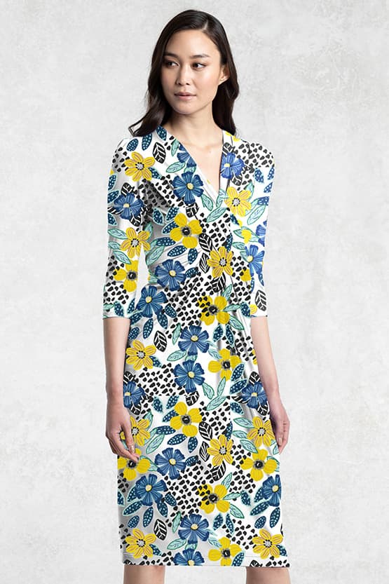 Yellow Bouquet Venus Dress - Size 13