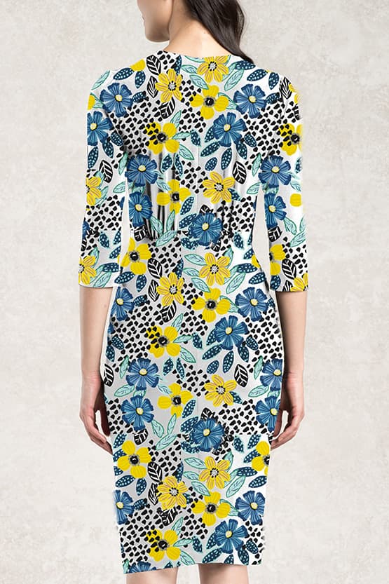 Yellow Bouquet Venus Dress - Size 13