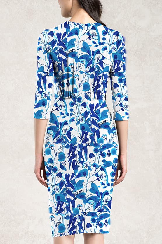 Blue Leaf Venus Dress - Size 13