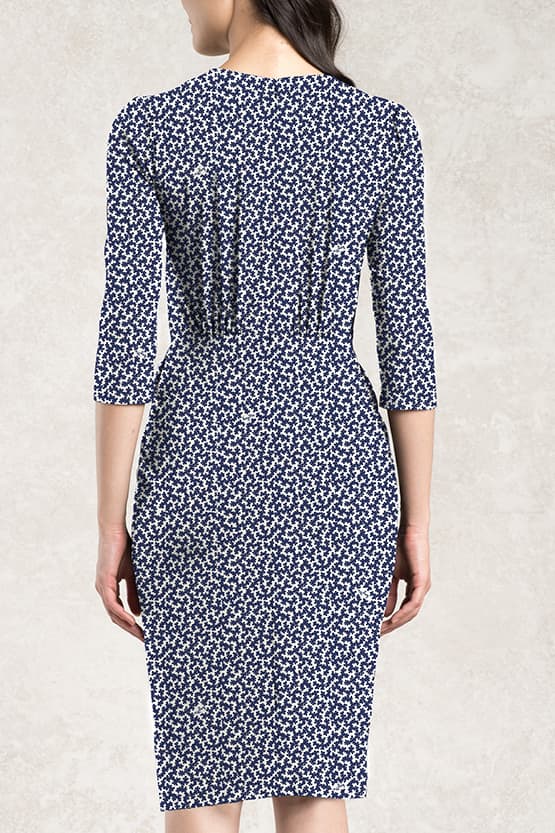 Navy Millefleur Venus Dress - Size 13