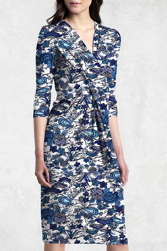 "Ruri" Ryukyu Bingata Venus Dress - Size 13