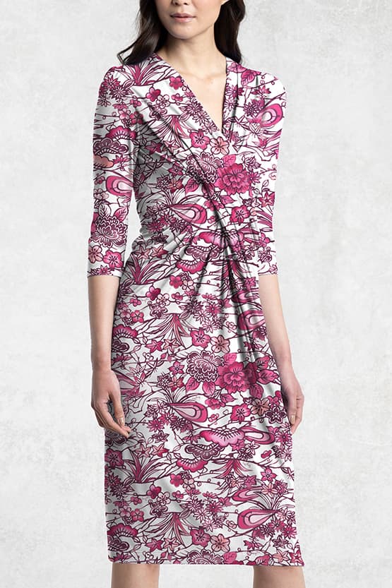 "Peony" Ryukyu Bingata Venus Dress - Size 13