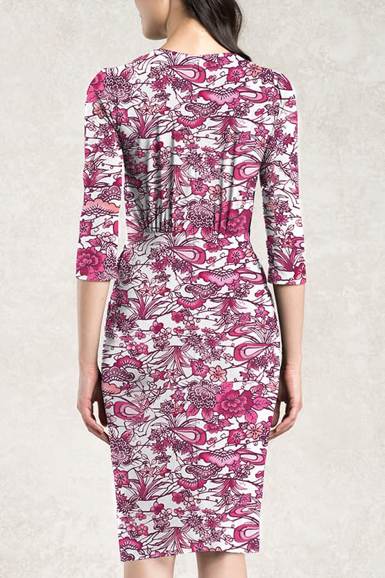 "Peony" Ryukyu Bingata Venus Dress - Size 13